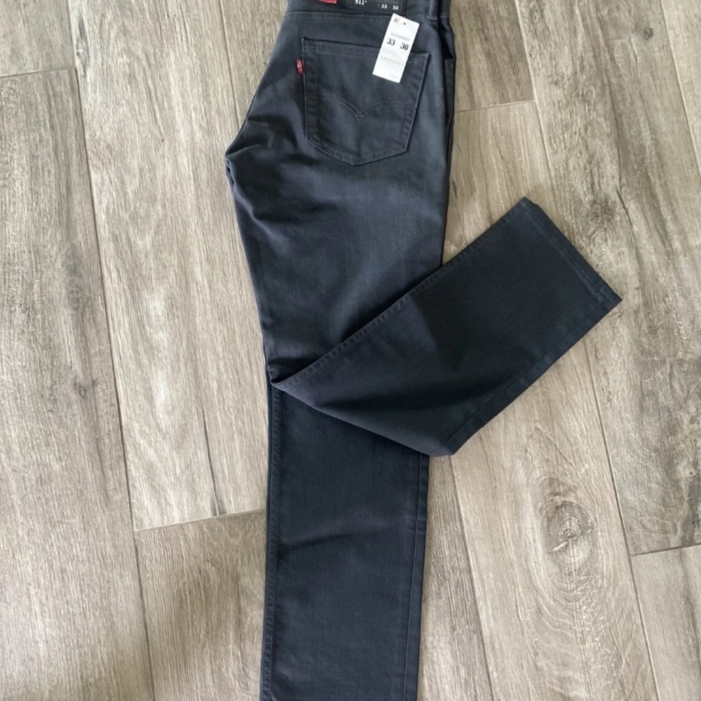 Levi’s 511 Slim Fit Men's Jeans ,Grey/Black Style#045111651 Size 33x30